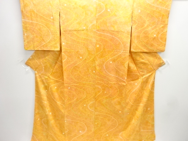 JAPANESE KIMONO / KOMON / SILK / SHIBORI / STREAM